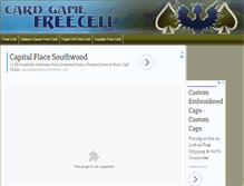 Tablet Screenshot of cardgamefreecell.com